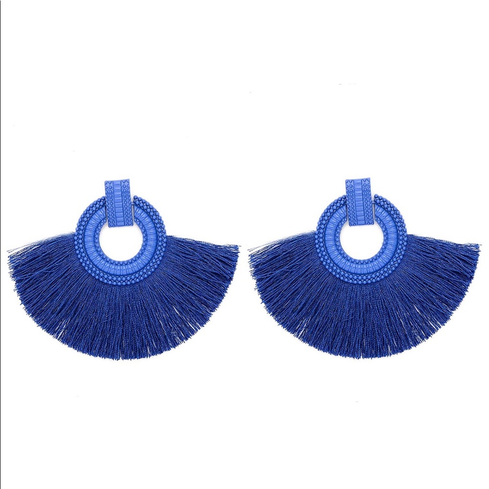 Thread Circle Tassel Bohemian Drop Hoop